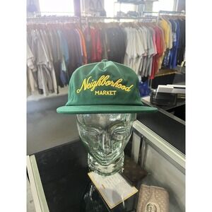 Neighborhood Market Green Neighborhood Snap Back Hat One Size Adjustable